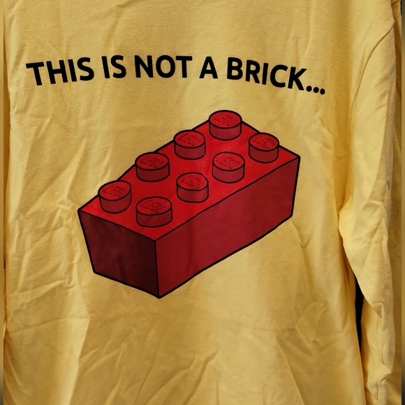 •Lego T Shirt TShirt Tee Brick Yellow Long Sleeve Legoland  - Picture 8 of 12